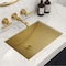 Ruvati 16 x 11 inch Brushed Gold Polished Brass Rectangular Bathroom Sink Undermount RVH6107GG - alternate 1